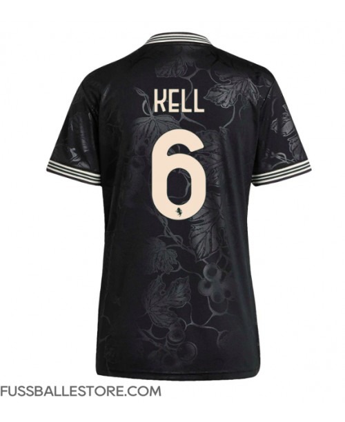 Günstige Juventus Lloyd Kelly #6 3rd trikot Damen 2025-26 Kurzarm Günstige Juventus Lloyd Kelly #6 3rd trikot Damen 2025-26 Kurzarm